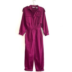 Vintage Diane Von Furstenberg DVF Jumpsuit Fuchsia Size 8